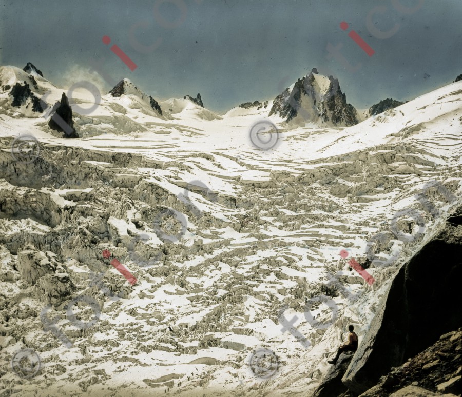 Séracs des Geant-Gletscher; Crevasses of the Geant glacier (simon-73-036.jpg)